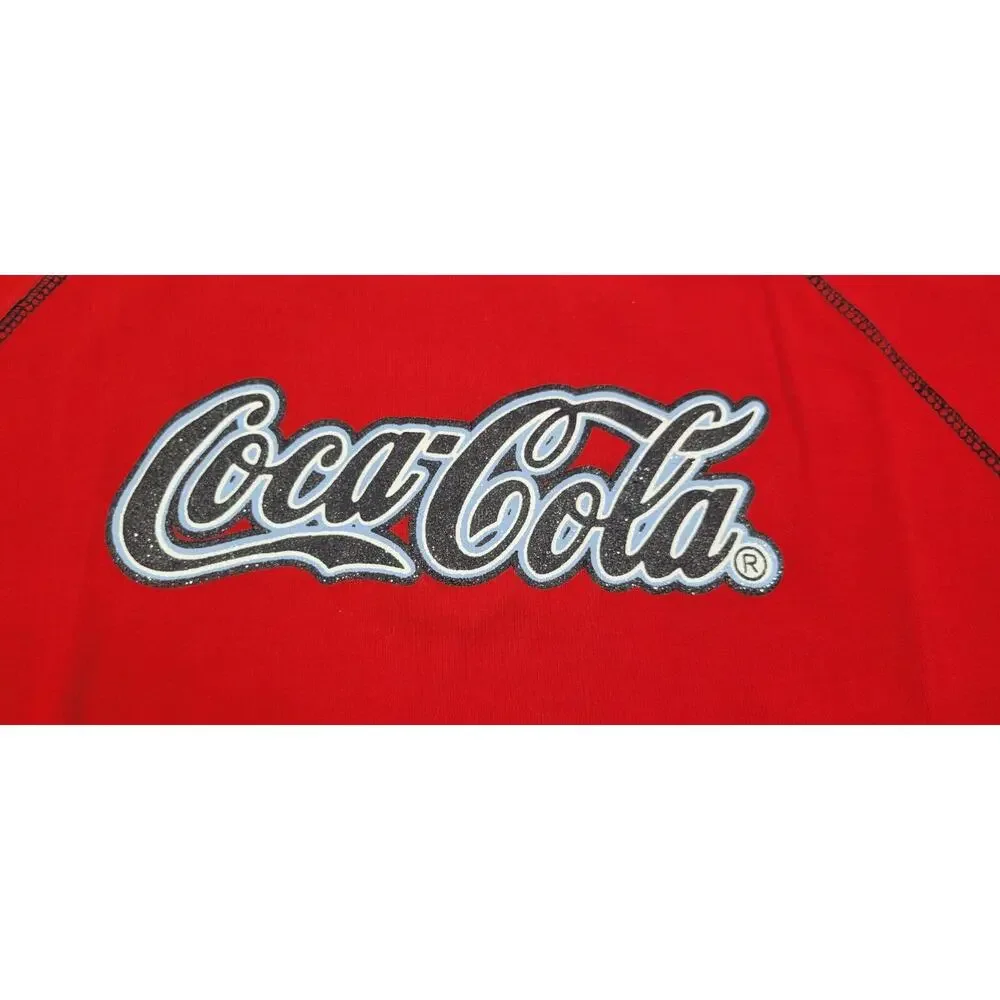 L3) 2 Children Coca Cola Brand Cotton Sweatshirts Medium